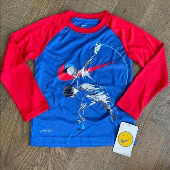 Nike Shirts & Tops Nike Little Boy Baseball Long Sleeve Top Poshmark